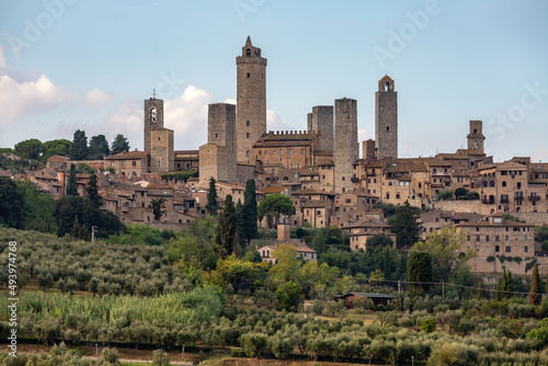 View of the San Gimignano and the historical city of the Towers, Tuscany, Italy photo