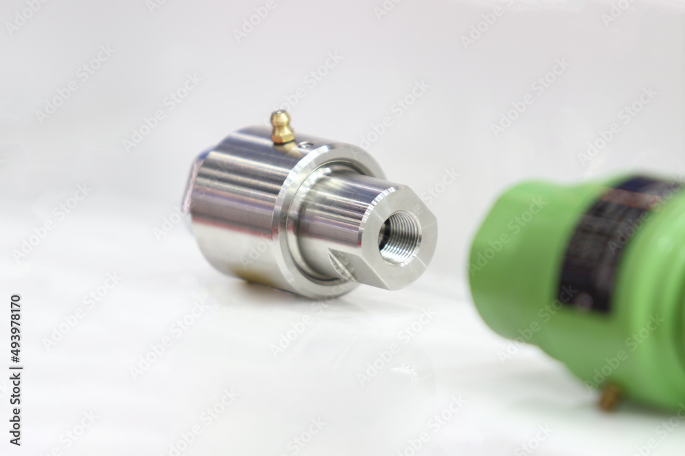 Rotary joint spare parts using for machine maintenance ; close up Rotary joint spare parts using for machine maintenance ; close up