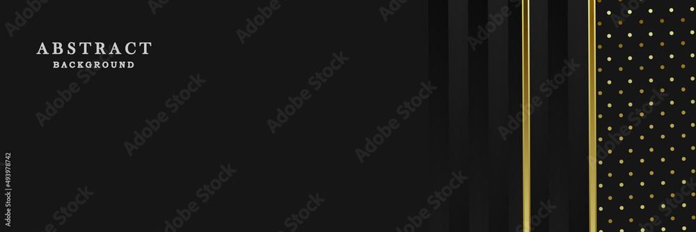 Black and gold banner design Black and gold banner design