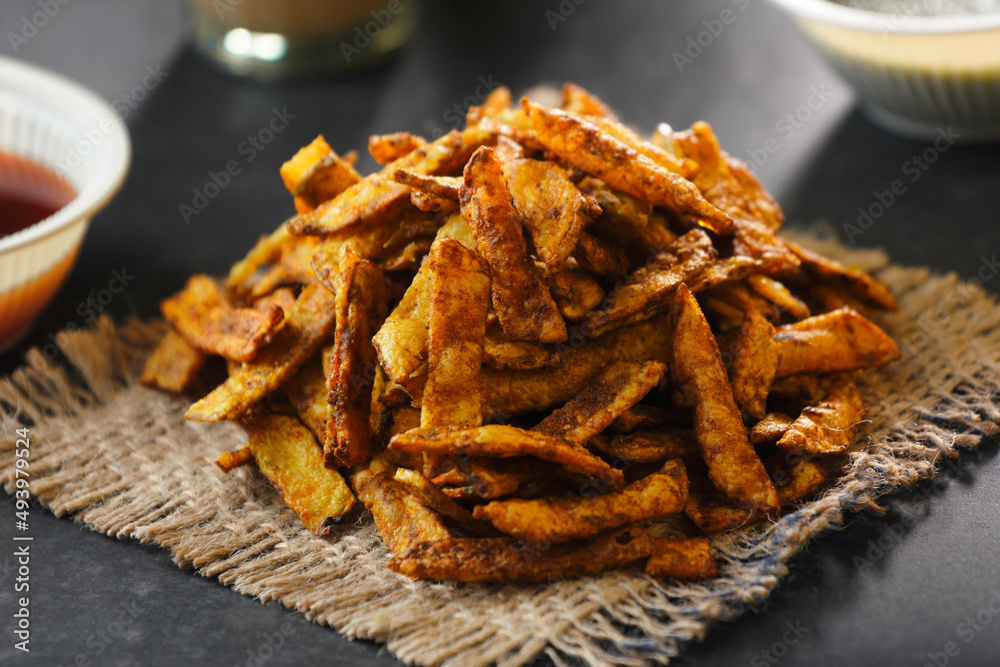 Crispy Fried Potato Chips Crispy Fried Potato Chips