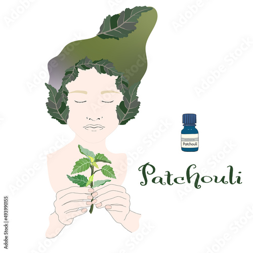 パチュリのイメージ女性・パチュリ・精油＆アロマ