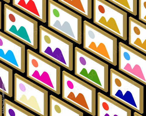 Digital artwork in digital marketplace for sales