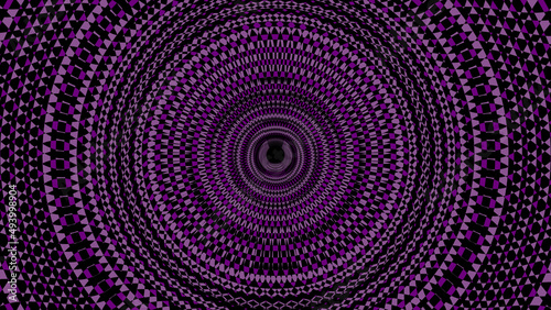 A purple geometrical graphic pattern