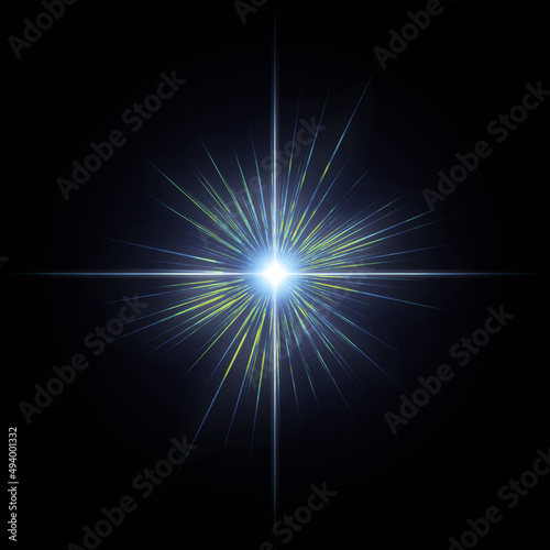 Star, Lens Flare, Sun Light, Solar Energy Concept, Light pattern