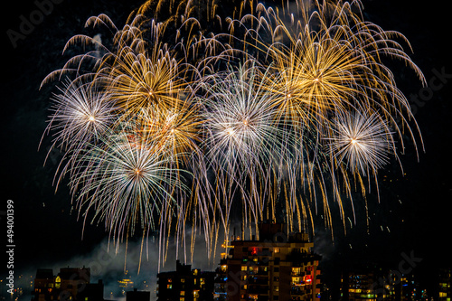 fireworks over Vancouver