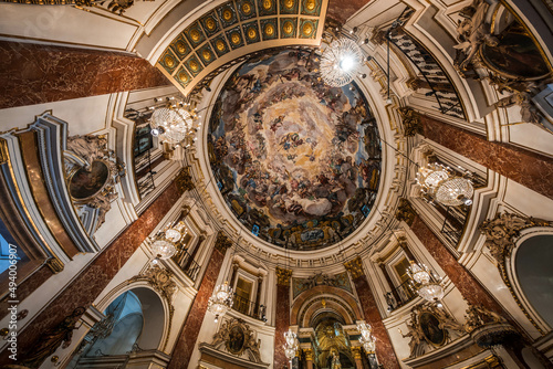 inside the Basilica to the virgin of the forsaken in Valencia, Spain photo