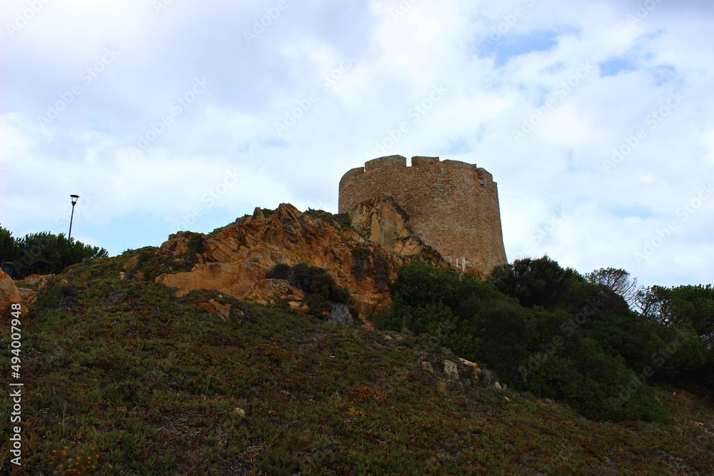 Italy, Sardinia Island: Longonsardo Tower in Saint Teresa of Gallura.