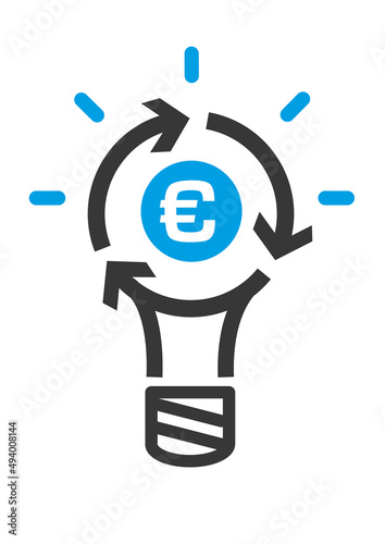 Symbol Energiepreis Vektor Illustration