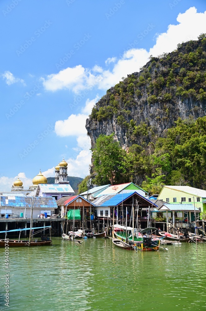 Koh Panyee Floating Village in Phang Nga Bay