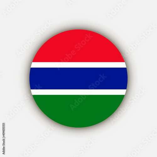 Country Gambia. Gambia flag. Vector illustration. Free Download Country Gambia. Gambia flag. Vector illustration. - GFXLoad