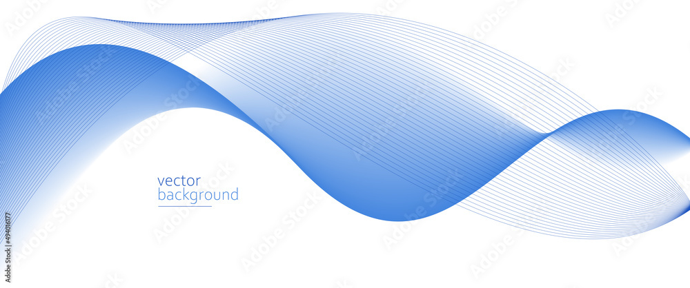 Flowing blue curve shape with soft gradient vector abstract background, relaxing and tranquil art, can illustrate health medical or sound of music. Flowing blue curve shape with soft gradient vector abstract background, relaxing and tranquil art, can illustrate health medical or sound of music.