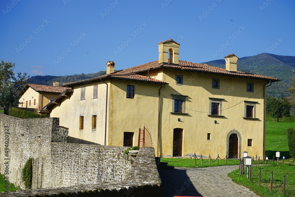 Captain's house in the fortress of Monte Alfonso in Castelnuovo Garfagnana, Tuscany, Italy