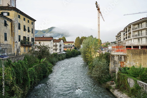 Turrite Secca stream in Castelnuovo Garfagnana, Tuscany, Italy