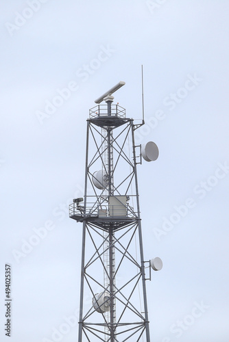Mobile communication tower.
