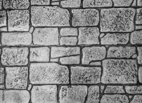 Stone tile. Background of Cobblestones.