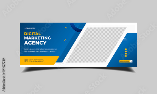 Digital marketing agency facebook cover banner design, business cover banner design