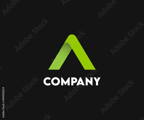 A letter vector logo. Abstract letter A logo design template.