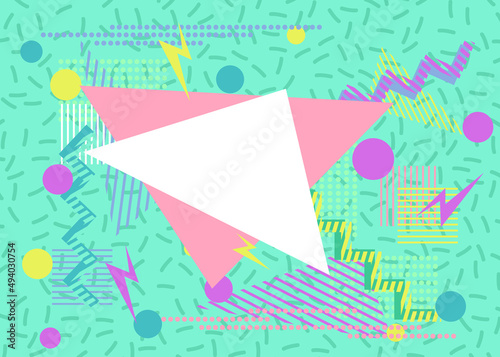 90's style retro texture illustrations. Vector for banners, cards, flyers, social media wallpapers. Aesthetic fashion background and eighties graphic. Vintage vector pop and rock music template.