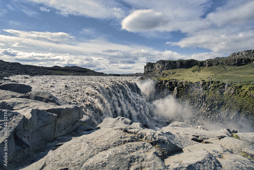 custom made wallpaper toronto digitaldettifoss waterfall in iceland national park vatnajokull
