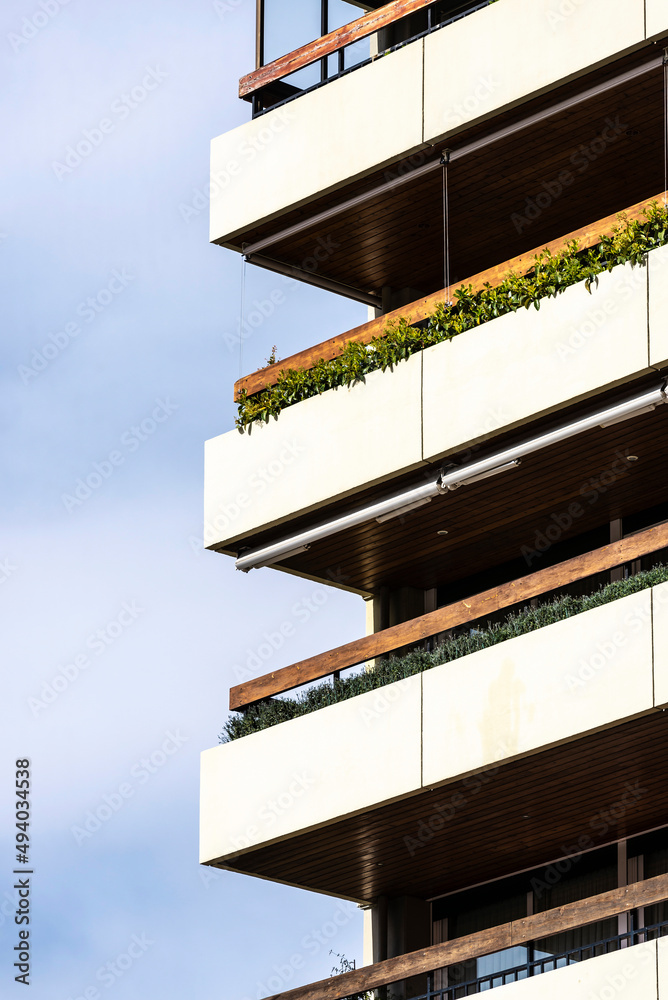Modern residential buildings in Barcelona, Spain Modern residential buildings in Barcelona, Spain