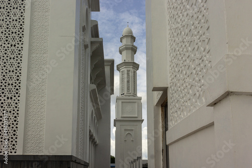 View of Oesman Al Khair Mosque, Sukadana, West Borneo, Indonesia photo