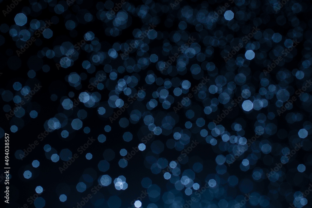 abstract background of blue bokeh for festival