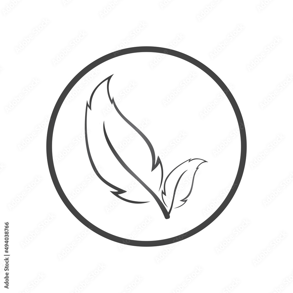 leaf logo vector template ilustrator and icon design leaf logo vector template ilustrator and icon design