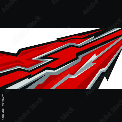 car sticker template design vector. racing car stickers