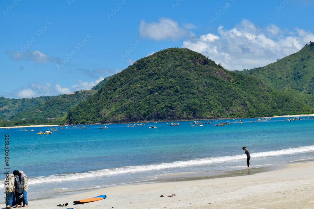 iew of beautiful Selong Belanak beach at Lombok Island. Lombok, Indonesia, March 22, 2022 iew of beautiful Selong Belanak beach at Lombok Island. Lombok, Indonesia, March 22, 2022