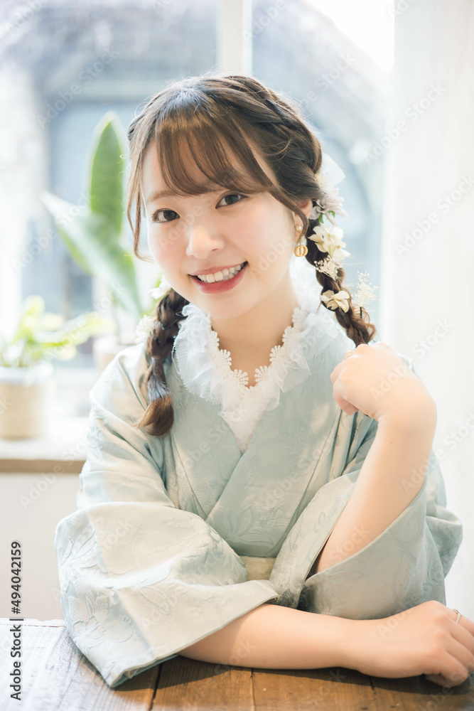 着物女性