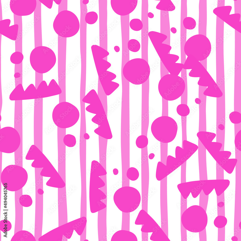 Creative shape seamless pattern. Creative various doodle shapes background. Creative shape seamless pattern. Creative various doodle shapes background.