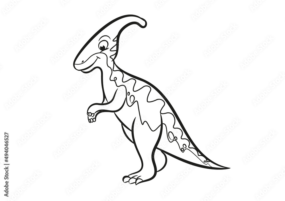 Fototapeta premium black and white dino