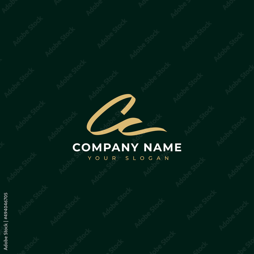 Cc Initial signature logo vector design Cc Initial signature logo vector design