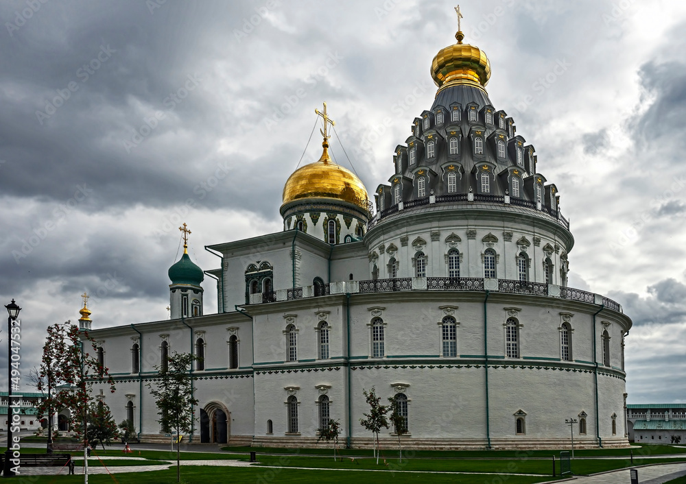 Resurrection Christi cathedral. Resurrection monastery. City of Istra, Russia