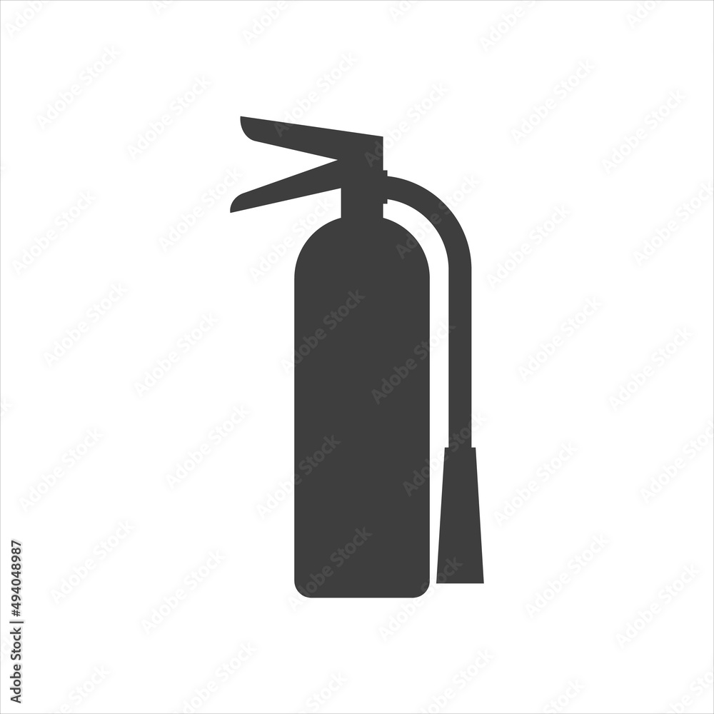 fire extinguisher vector icon on white background fire extinguisher vector icon on white background
