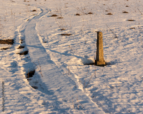 Photography Of post by the sunset in moscow
