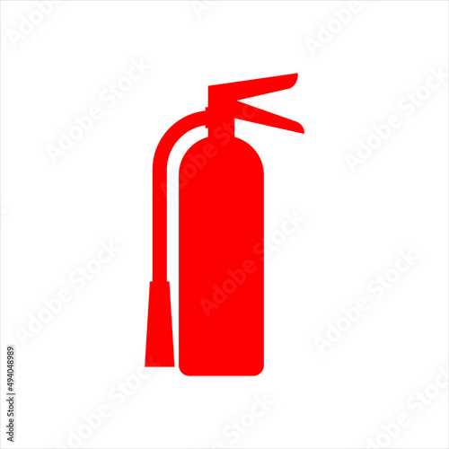 fire extinguisher vector icon on white background