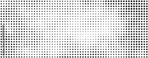 black and white background with halftone dots