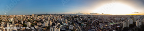 Vista aérea panorâmica da cidade de Belo Horizonte região central. Março de 2022.