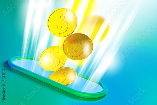 Cash Jackpot. Concept of wi...
