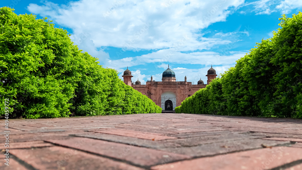 Naklejka premium 30th September 2020, Dhaka , Bangladesh. Lalbagh Fort is an incomplete 17th-century Mughal fort complex. 