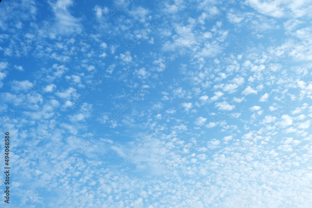 Blue sky and white cloud.