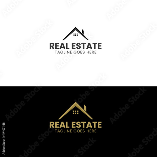 creative business logo, minimalist home logo, building logo