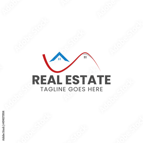 Real estate business logo, minimalist home logo, building logo