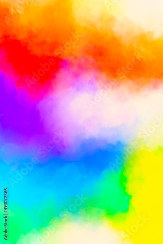 Rainbow background, Watercolor rainbow backdrop, Pastel, Summer postcard, Ombre style, Water splash , Vintage
