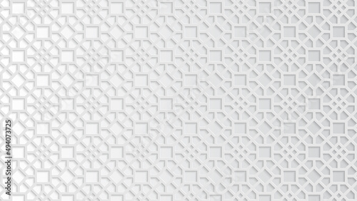 Eid al fitr. Arabic oriental pattern on white background. Ramadan Kareem islamic pattern background.