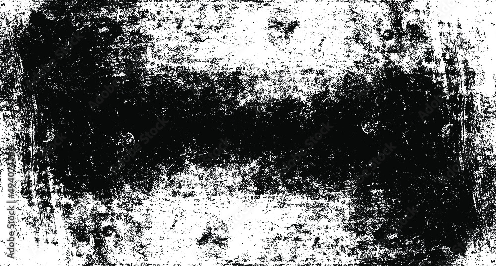 Fototapeta premium Scratched and Cracked Grunge Urban Background Texture Vector. Dust Overlay Distress Grainy Grungy Effect. Distressed Backdrop Vector Illustration. Isolated Black on White Background. EPS 10.