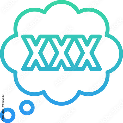 Thinking erotic icon