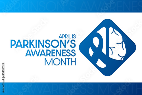 April is Parkinson’s Awareness Month. Vector illustration. Holiday poster.