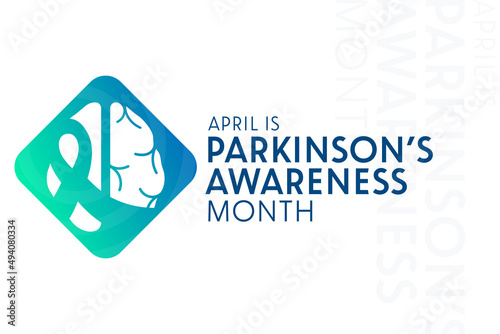 April is Parkinson’s Awareness Month. Vector illustration. Holiday poster.